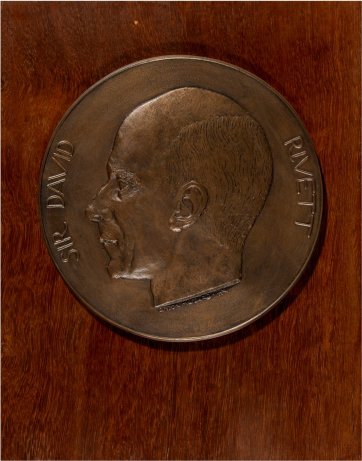Sir David (Albert Cherbury) Rivett KCMG FRS, 1985 by Andor Meszaros Sir David (Albert Cherbury) Rivett KCMG FRS, 1985 by Andor Meszaros