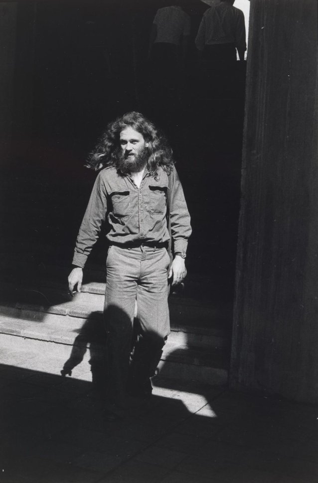 Man on campus, Macquarie University, 1977