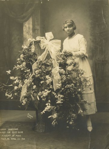 Marian Anderson, Clef Club, Academy of Music, 1918 Fowler Photography