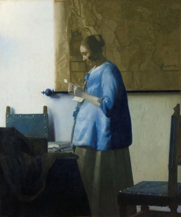 Woman in Blue Reading a Letter, 1662–64 Johannes Vermeer