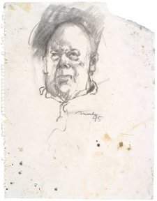 Study for portrait of Les Murray