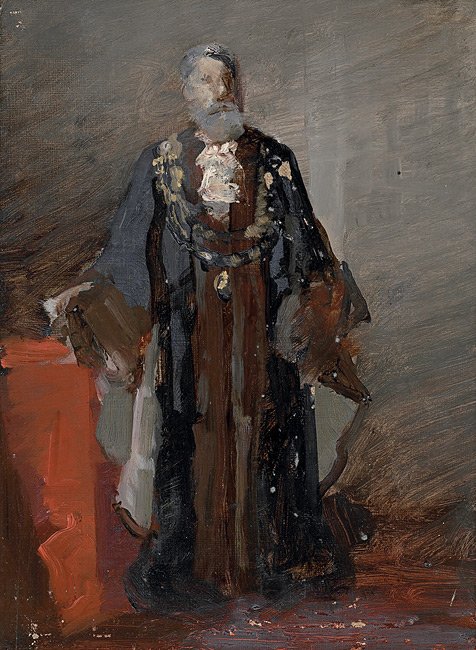Study for picture of G D Carter, Mayor, Melbourne, 1885