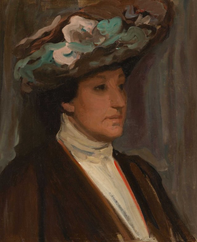 Portrait sketch of Nellie Melba, 1902