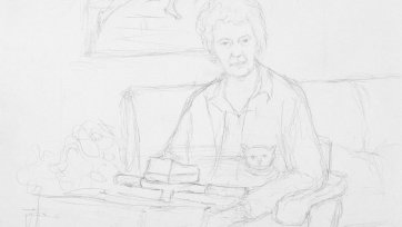 Preparatory study for Betty Cuthbert