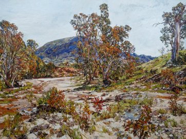 Brachina Riverbed, 2017 by Nicholas Harding