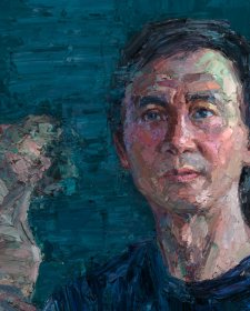 Portrait of Li Cunxin, 2017–2018 (detail) by Jun Chen Portrait of Li Cunxin, 2017–2018 (detail) by Jun Chen
