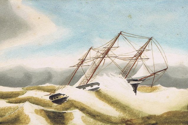 H.M.S. Amethyst, in a gale in the Bay of Biscay, 27 September 1856
