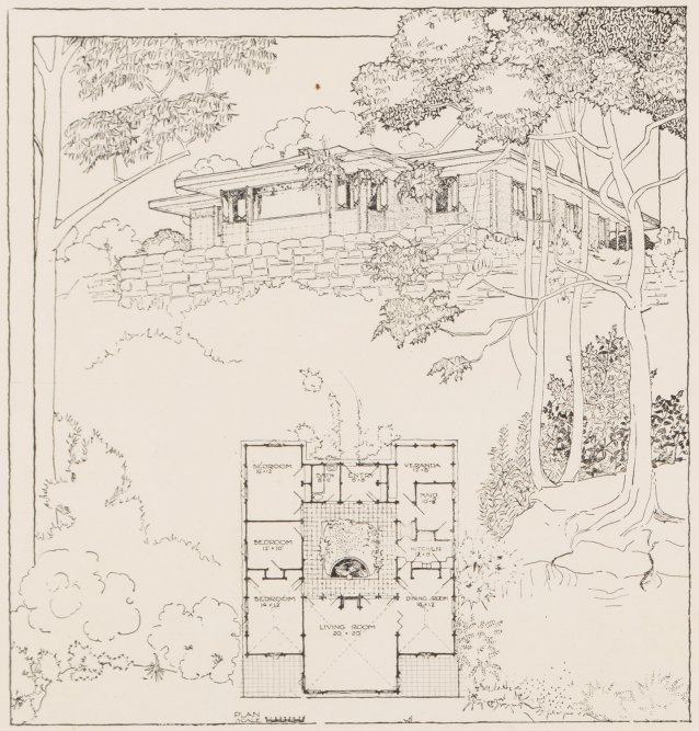 Illustration on page 6 of 'Castlecrag homes' booklet, c. 1920s