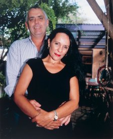 Linda Burney MLA Canturbury and Rick Farley at home, Marrickville