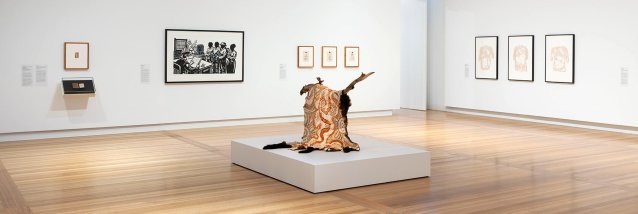 Installation view of Thread: Connecting stories and community, Gallery 3, July 2026