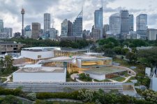 Aerial view of the Art Gallery of New South Wales’ new SANAA-designed building, 2022
