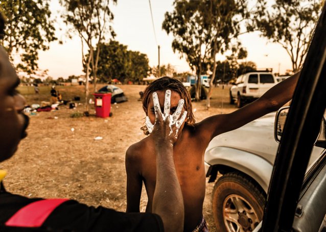 Garrwa dancer, DanceSite Borroloola; Artback NT: Arts Development and Touring, Yanyuwa Country, 2014 Benjamin Warlngundu Ellis 