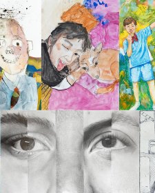 Twelve portraits of finalists for the Little Darlings Youth Portrait Prize 2023