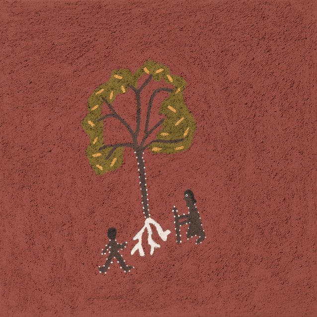 Goonjal (bush yam tree), 2018 by Shirley Purdie