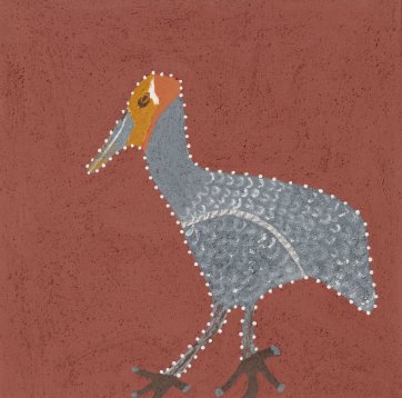 Nangala (the Brolga), 2018 Shirley Purdie