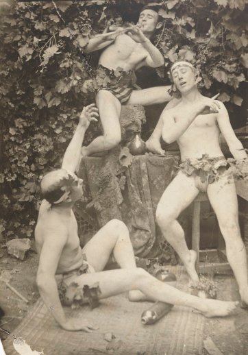 Ted Dyson, Bill Dyson (with pipe) and Percy, c. 1899 by an unknown artist Ted Dyson, Bill Dyson (with pipe) and Percy, c. 1899 by an unknown artist