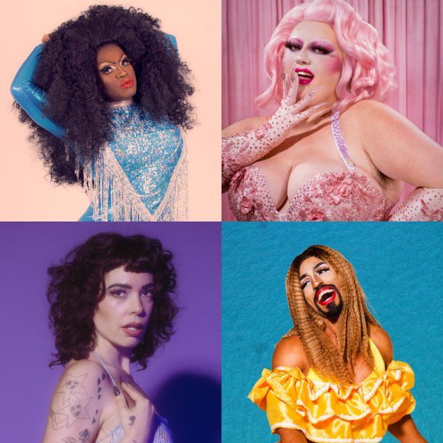 D Flowers, Kitty Obsidian (photo: Alexis Dlea), Rosie Allways, Nefertiti LaNegra