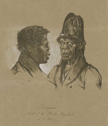 Bungaree, Chief of the Broken Bay Tribe, N S Wales, c.1830 by Charles Rodius Bungaree, Chief of the Broken Bay Tribe, N S Wales, c.1830 by Charles Rodius