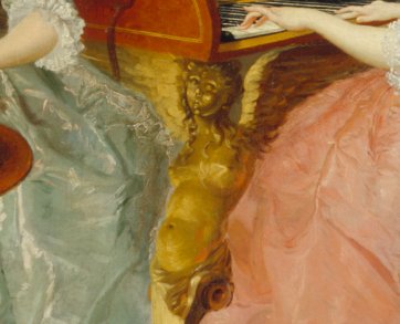 A Family Being Served with Tea (detail), ca. 1745