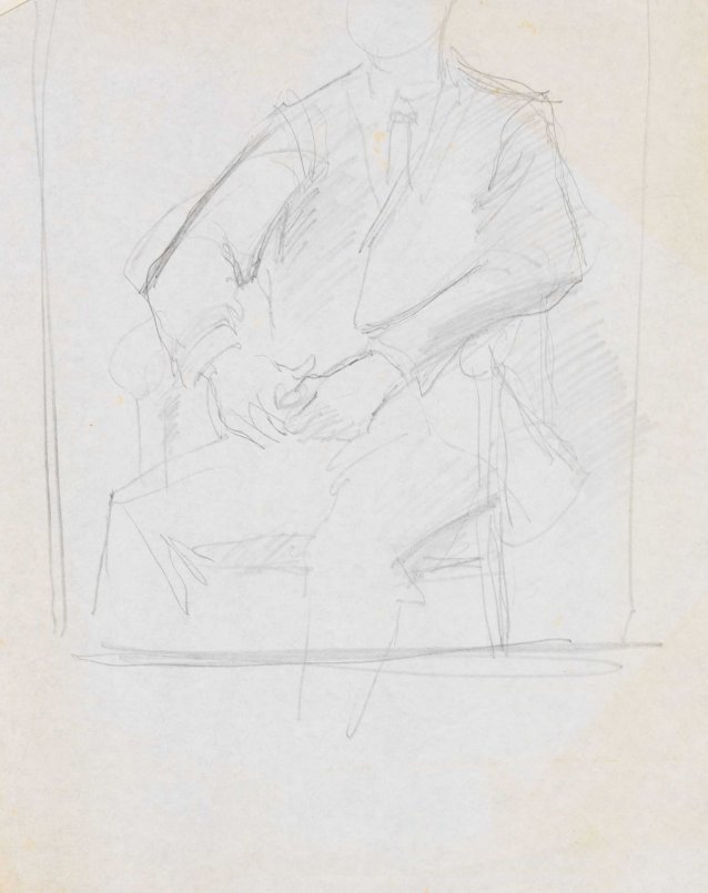 Study for the portrait of Peter Elliott