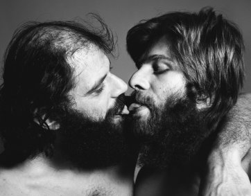 Peter Orlovsky and Allen Ginsberg, poets, New York City by Richard Avedon