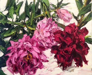 Cut Peonies, 2016 by Nicholas Harding