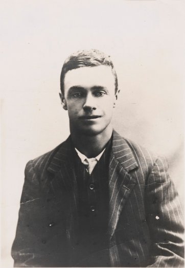 Willie Edward Harney, aged 18, c.1913 by an unknown artist Willie Edward Harney, aged 18, c.1913 by an unknown artist