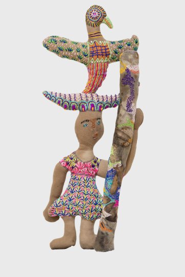 Girl with Big Stick, Cooloman and Bird