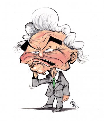 Bob Hawke caricature © Paul Dorin