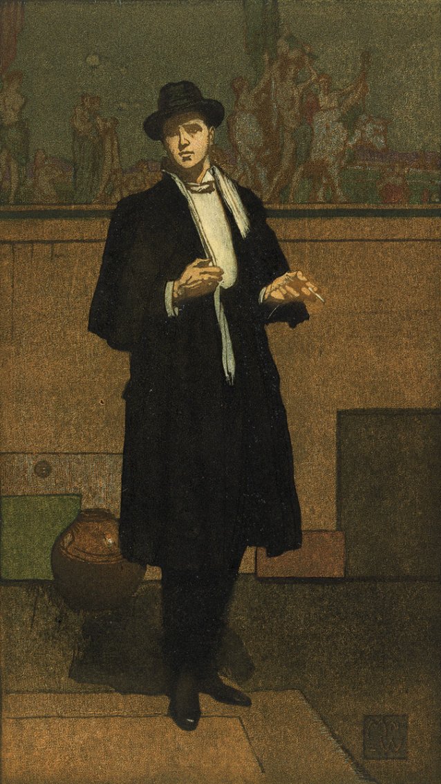 The man in black, 1925