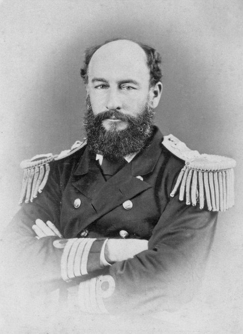 Admiral Sir George Strong Nares KCB (1831-1915), Arctic explorer and commander of 'Challenger'