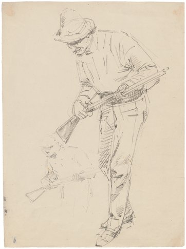 Studies for Bushrangers, Victoria, Australia, 1852 1886 by William Strutt