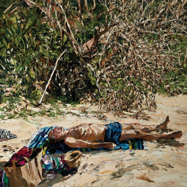 Beached (Yuraygir self-portrait), 2015