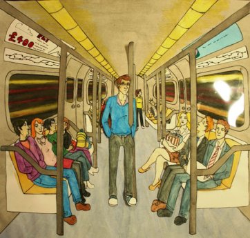 Those on a subway, 2010 by Emma Caskie
