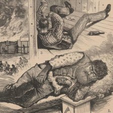 Ned Kelly's armour (from The Australasian Sketcher, 3 July 1880)