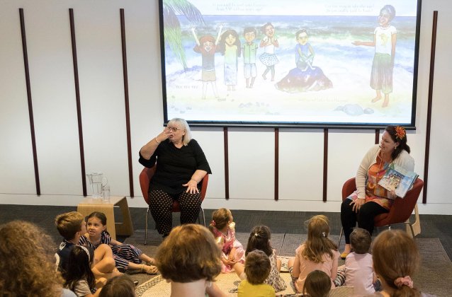 Auslan interpreted story time for children and their families