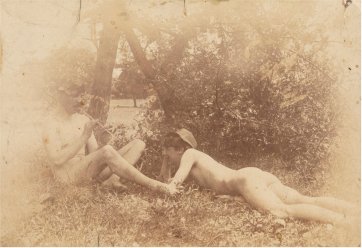 Jacques Casteau and Norman, Heidelberg, c. 1899 by an unknown artist Jacques Casteau and Norman, Heidelberg, c. 1899 by an unknown artist