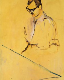 Yellow portrait (portrait of Alex Jelinek)