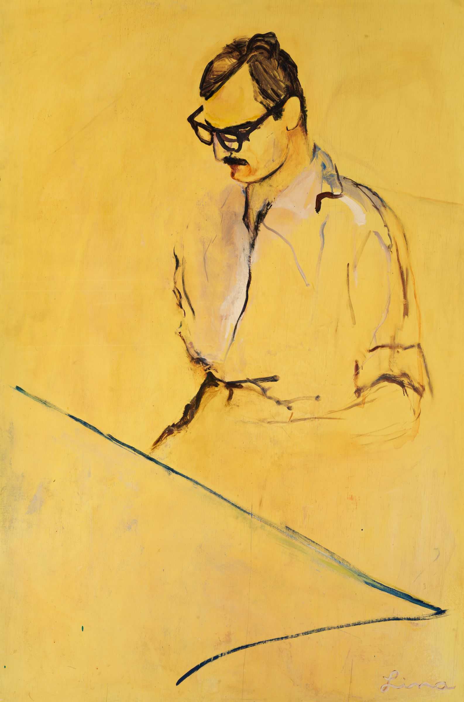 Yellow portrait (portrait of Alex Jelinek)