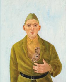Cadet with rabbit, 2009 by Graeme Drendel