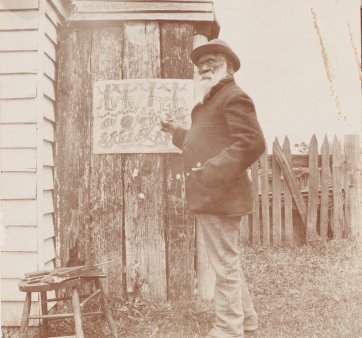 William Barak at work on a drawing at Coranderrk, 1902 by Johannes Heyer William Barak at work on a drawing at Coranderrk, 1902 by Johannes Heyer
