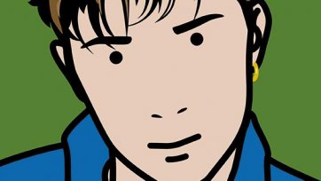 Damon, singer, 2000 by Julian Opie