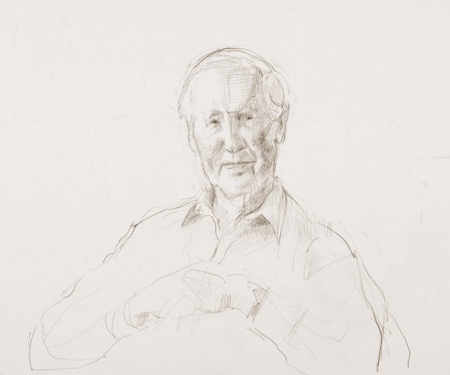 Study for the portrait of Professor Frank Fenner, 2007 by Jude Rae