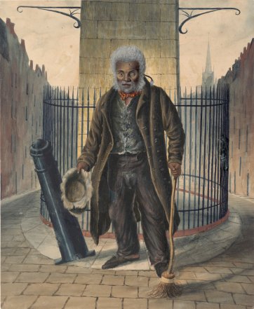 Charles McGee, crossing sweeper, London, c. 1824