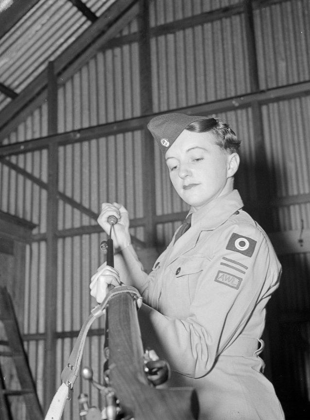 Women in uniform, c. 1941 by Edward Cranstone