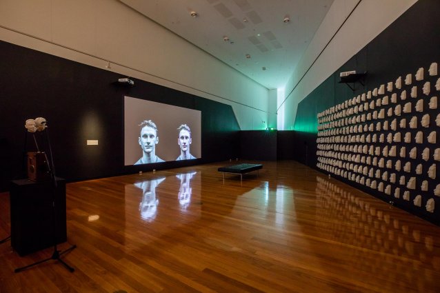 Installation featuring ‘William’ (2019) and ‘Wall of Faces’ (2020–22)  Vic McEwan