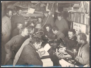 A winter evening in the hut, c. 1911