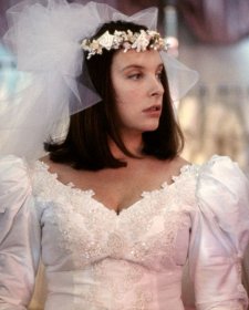 Toni Collette as Muriel trying on a wedding dress by Robert McFarlane, Muriel’s Wedding, 1994