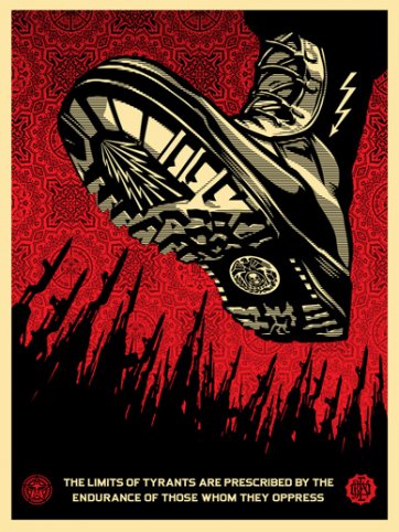 Tyrant Boot, 2008 by Shepard Fairey