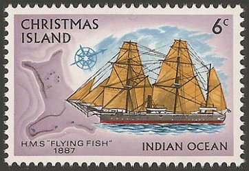 Christmas Island stamp, issued 1972